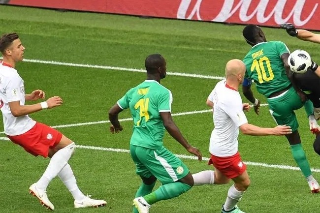 塞内加尔队在比赛中打破僵局获得优势